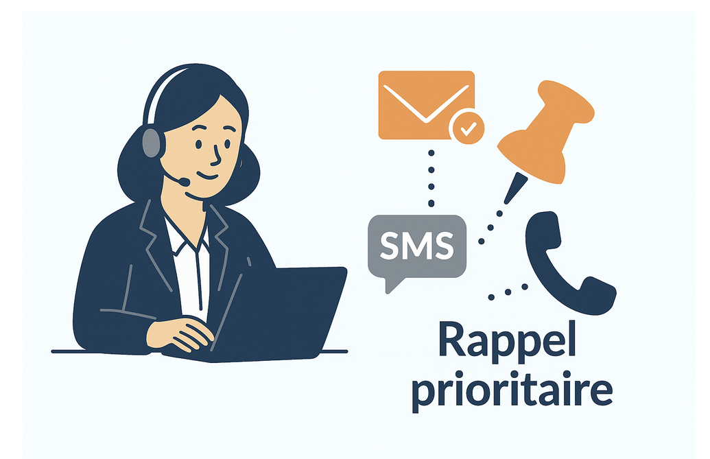 📌 3. Envoi des messages par mail, SMS, et rappel prioritaire 📌 3. Envoi des messages par mail, SMS, et rappel prioritaire